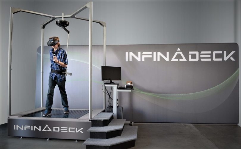 landmænd forhøjet opadgående Infinadeck VR Treadmill Gets Vive Tracker Enhancement | Infinadeck