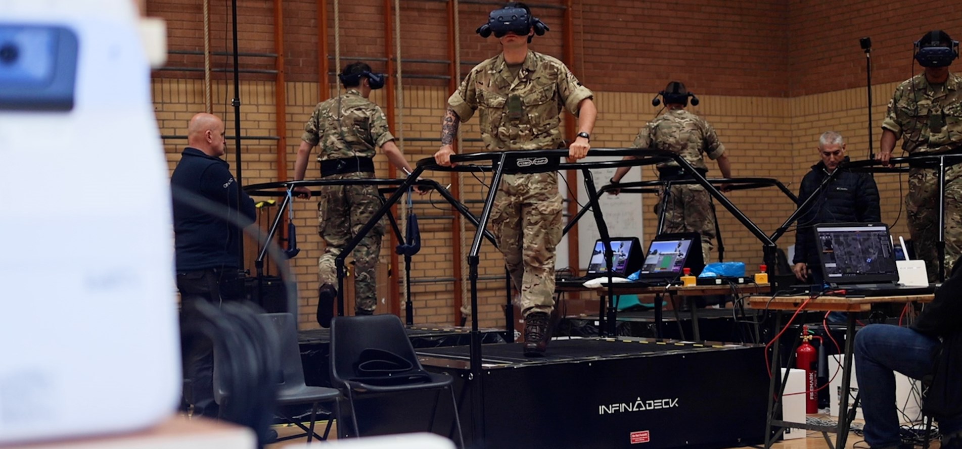 British Army Virtual Reality Technology | Infinadeck